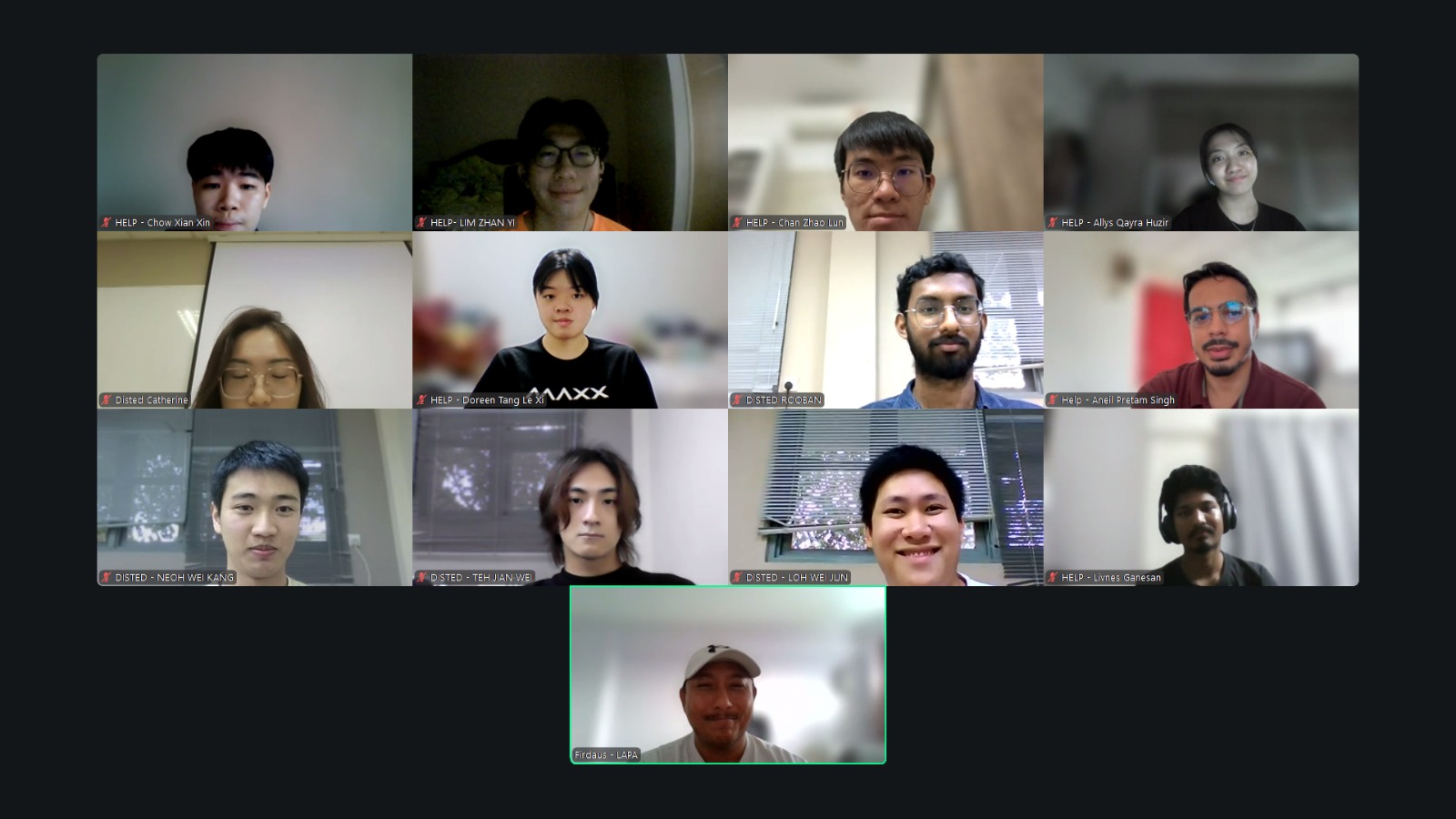 HELP University & Disted College students with LAPA during the Live Sprint Final